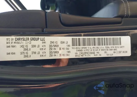 2014 Jeep Grand Cherokee Limited from USA, damaged, VIN 1C4RJEBM4EC336466